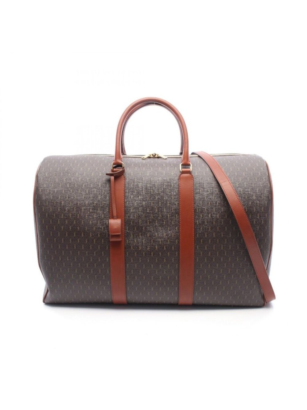 Saint Laurent Paris Boston Bag le Monogram Duffle 2-Way Brown Dark Canvas
